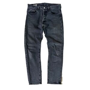 Levis 501 Jeans Black 32x32 Womens Big E Denim Cotton Blend Button Fly